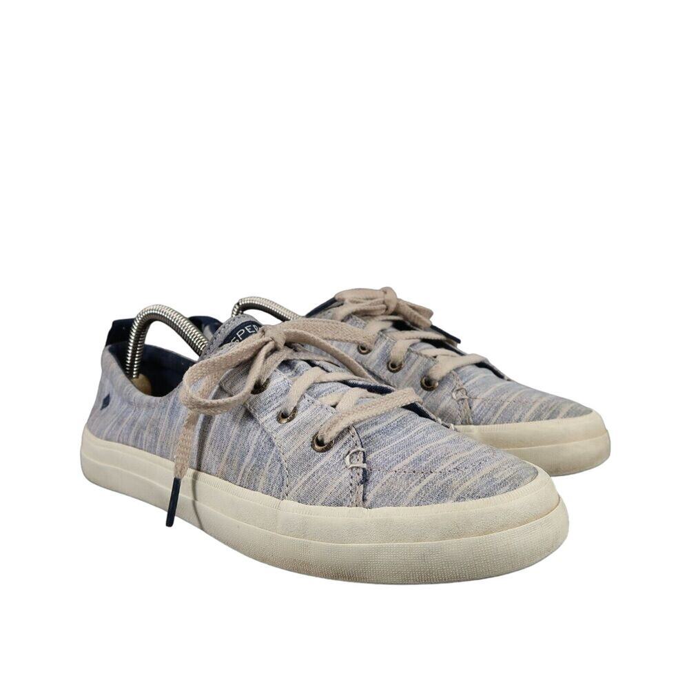 Sperry Shoes Womens 9 Sneakers Casual Low Lace Up Fabric Summer Comfort Nautical